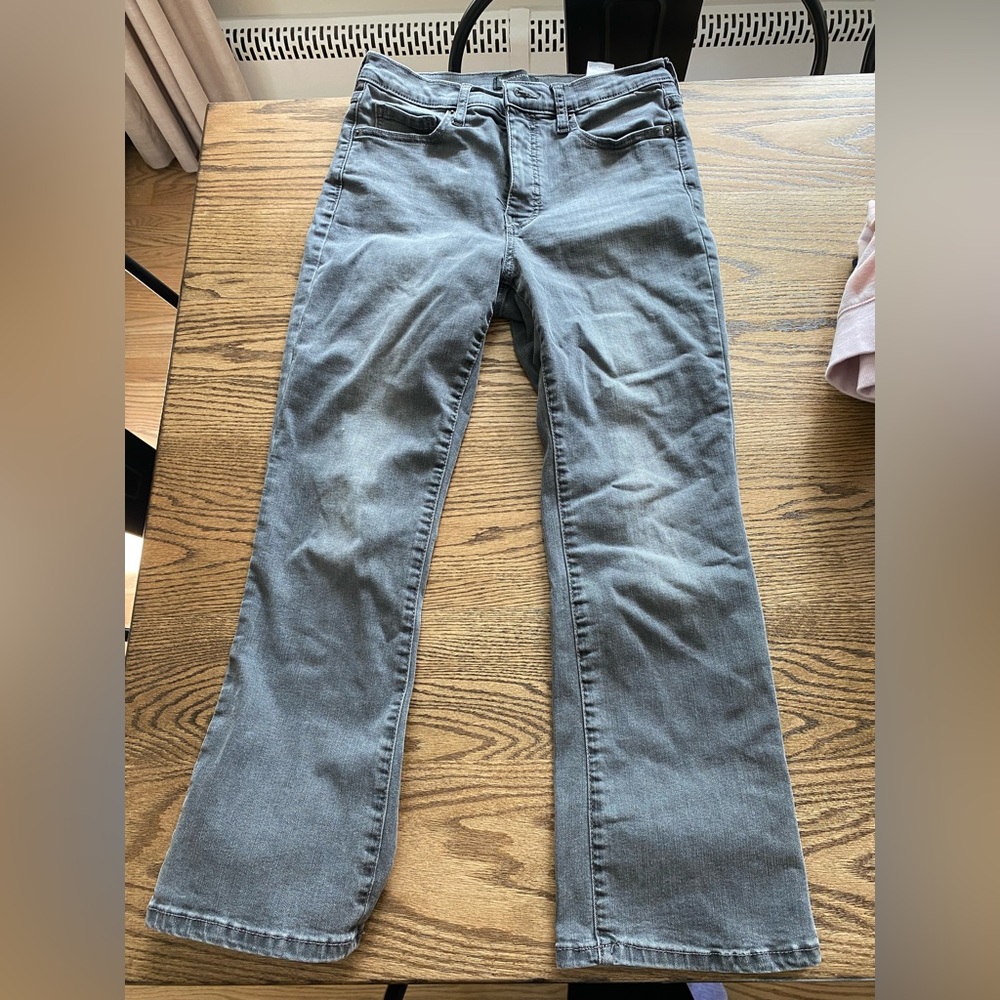 Gray banana republic cropped jeans